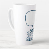 Zeg niets latte mok (Linkerhoek)