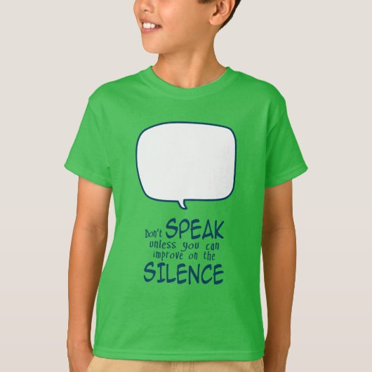 Zeg niets t-shirt (Voorkant)