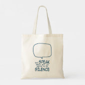 Zeg niets tote bag (Achterkant)