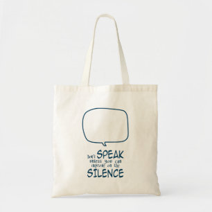 Zeg niets tote bag