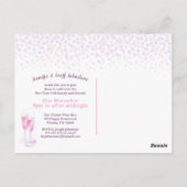 Zeg nieuwe jaren roze champagne-uitnodiging briefkaart (Achterkant)