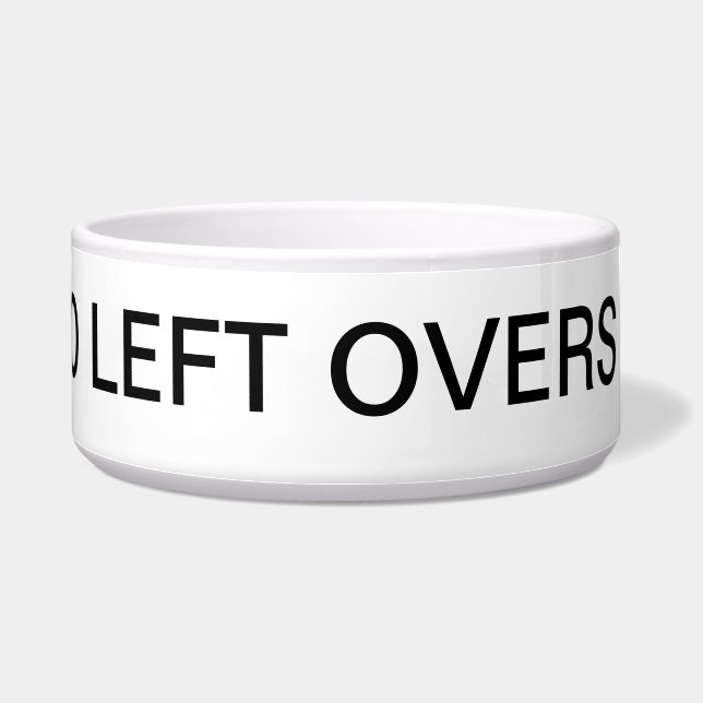 Zeg nooit nee tegen overblijfselen voerbakje (Rechts)