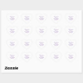 Zeg nooit onmogelijk hart sticker (Vel)