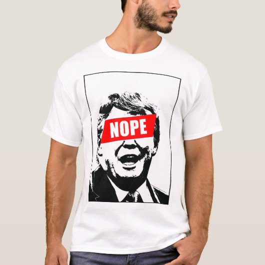 Zeg "Nope" tegen Trump T-shirt (Voorkant)