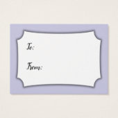 Zeg Nr aan de Wrapping Baby shower Lavender kaartj Visitekaartje (Achterkant)