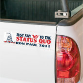 Zeg Nr. aan Status Quo Bumpersticker (Op Truck)