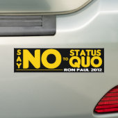 Zeg Nr. aan Status Quo Bumpersticker (Op auto)