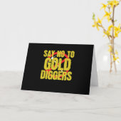 Zeg Nr. Gold Diggers Metall Kaart (Gele Bloem)