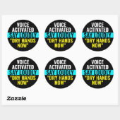 Zeg nu droge handen - Voice Activated Sticker (Vel)
