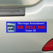 Zeg OH HELL NEE! bij de amendementen van Minnesota Bumpersticker (Op auto)