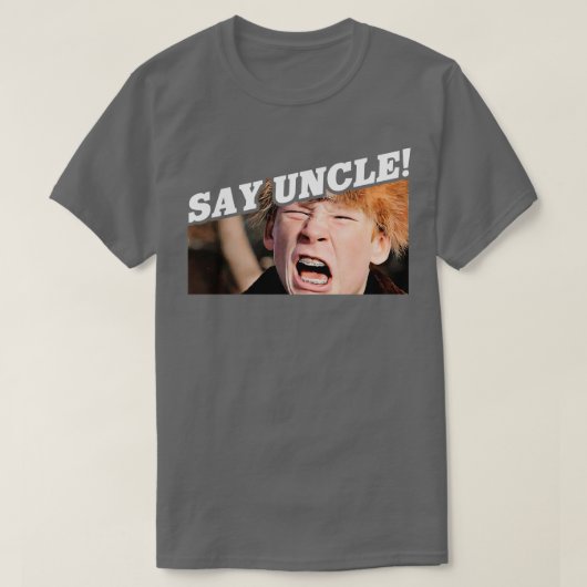 Zeg oom Scut Farkus T-shirt (Design voorkant)
