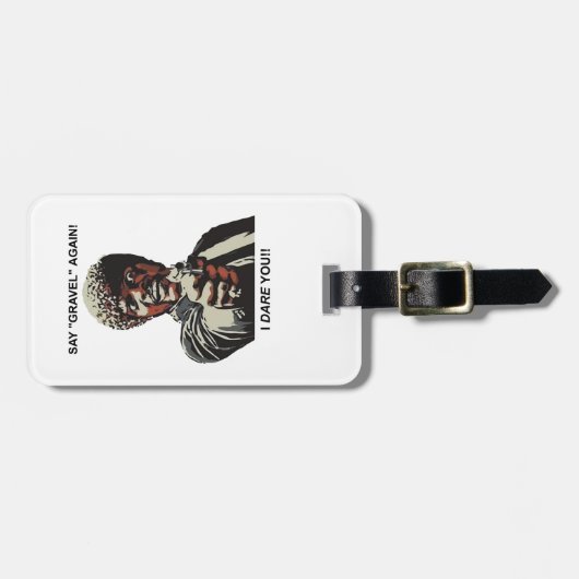 Zeg opnieuw grind als ik ben dat je fietst. bagagelabel (Voorkant horizontaal)