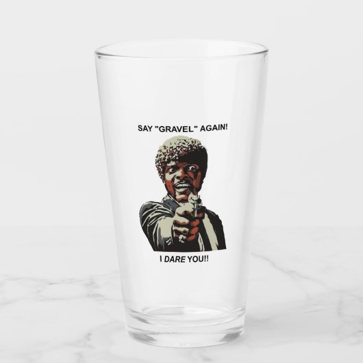 Zeg opnieuw grind als ik ben dat je fietst. glas (Voorkant)