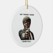 Zeg opnieuw grind als ik ben dat je fietst. keramisch ornament (Rechts)