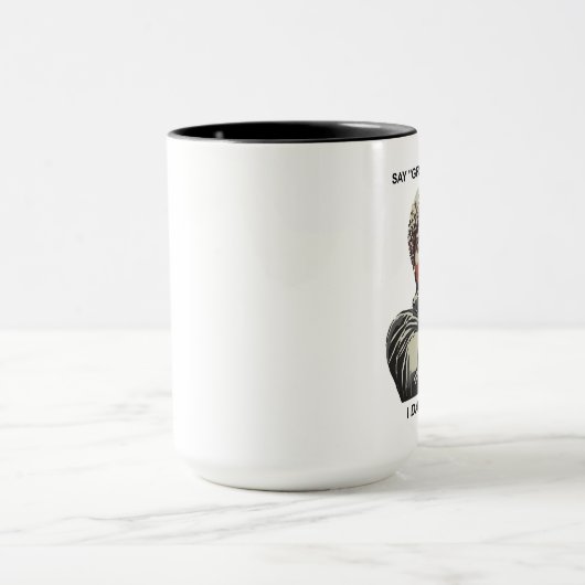 Zeg opnieuw grind als ik ben dat je fietst. mok (Midden)