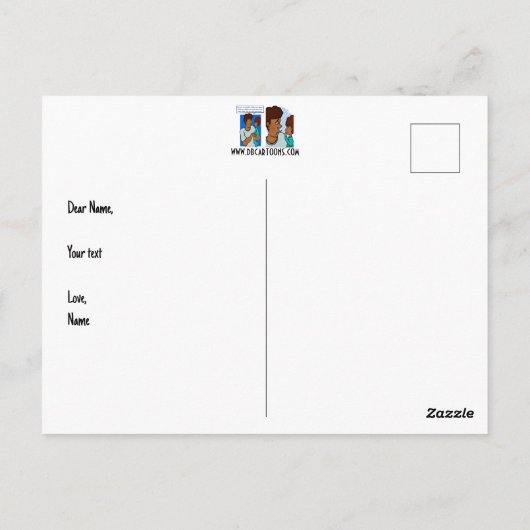 Zeg papa briefkaart (Achterkant)