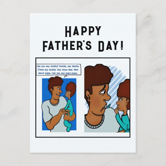 Zeg papa briefkaart (Voorkant)