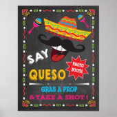 Zeg Queso Mexicaans Feest Fotohokje Poster (Voorkant)