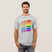 Zeg Regenboog Gay T-shirt (Voorkant volledig)