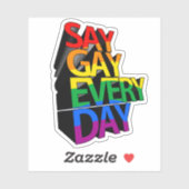 ZEG ROZE ELKE DAG STICKER (Vel)