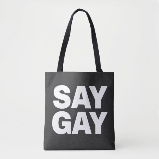 ZEG ROZE Grappige LGBTQ trots Tote Bag (Voorkant)