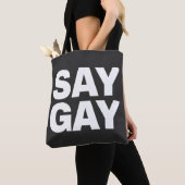ZEG ROZE Grappige LGBTQ trots Tote Bag (Dichtbij)