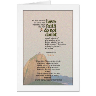 Zeg tegen de Berg - Matthew 21:21