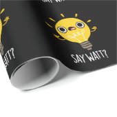 Zeg tegen Funny Light Bulb tegen Donkere donkere l Cadeaupapier (Rol Hoek)