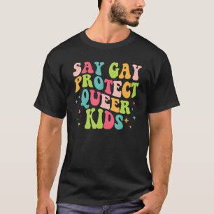 Zeg tegen homo's Kinder trans-homo homo's, lesbo's T-shirt