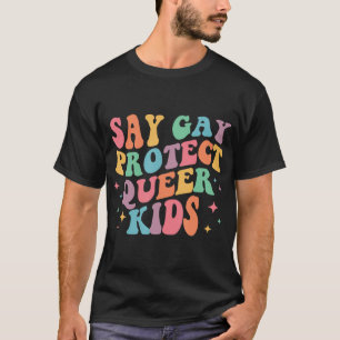 Zeg tegen homo's Kinder trans-homo homo's, lesbo's T-shirt