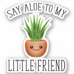 Zeg tegen mijn kleine vriend sticker