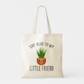 Zeg tegen mijn kleine vriend tote bag (Achterkant)