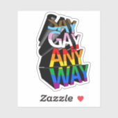 ZEG TOCH GAY STICKER (Vel)