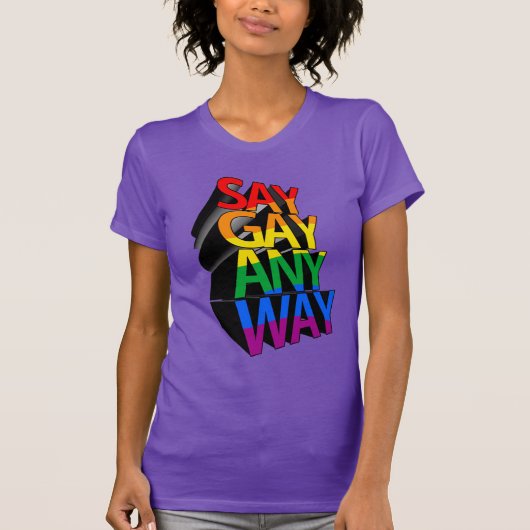 ZEG TOCH GAY T-SHIRT (Voorkant)