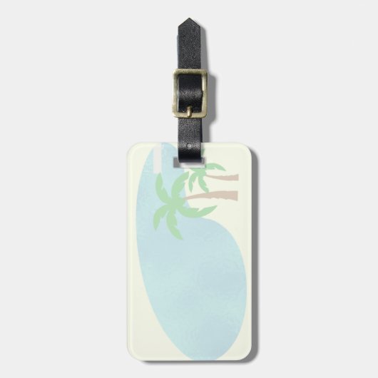 Zeg Vacation Retro Art Fun Nostalgia Bagagelabel (Voorkant verticaal)