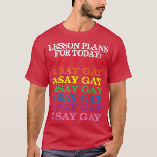 Zeg Vintage voor regenboog Floral verblijf voor gr T-shirt