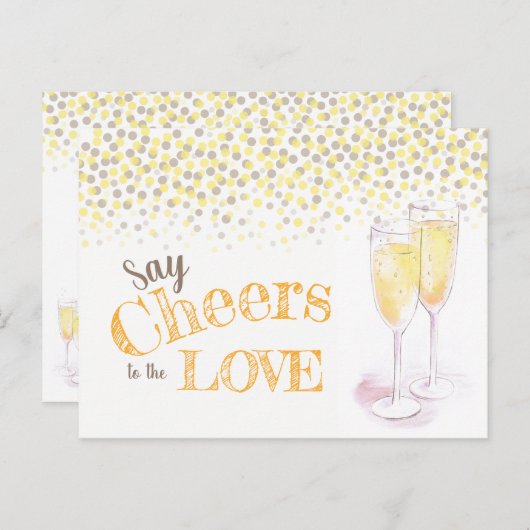 Zeg vrijgezellenfeest champagne-proeverij op kaas briefkaart (Voorkant / Achterkant)