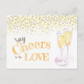 Zeg vrijgezellenfeest champagne-proeverij op kaas briefkaart (Voorkant)