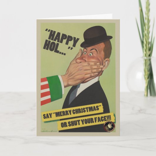 Zeg "Vrolijke Kerstmis" of sluit Uw Pop Feestdagen Kaart (Voorkant)