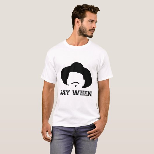 ZEG WANNEER, grappige grafsteen doc holliday Fan l T-shirt (Voorkant volledig)