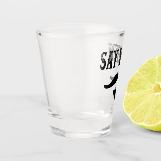 Zeg wanneer shot glas (Links)