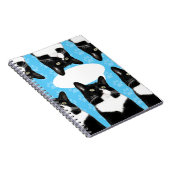 Zeg wat de Triple Cute Kat Fun Cat Foto Art doet Notitieboek (Rechterzijde)