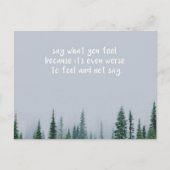 Zeg wat je voelt briefkaart (Voorkant)