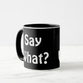 Zeg wat? Koffiebeker. Mok (Voorkant links)