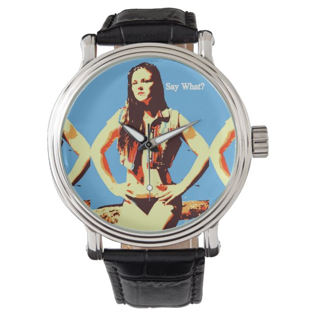 Zeg wat polshorloge horloge (Voorkant)