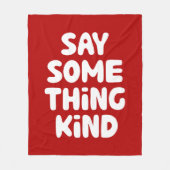 Zeg wat voor soort dingen fleece deken (Voorkant)