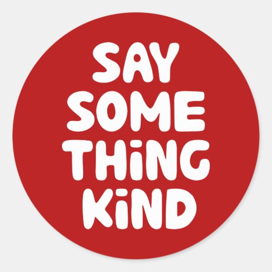 Zeg wat voor soort dingen ronde sticker (Voorkant)