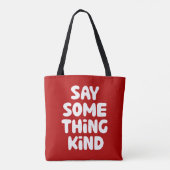 Zeg wat voor soort dingen tote bag (Achterkant)