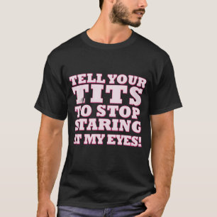 Zeg Youritso Stop met staren naar mijn ogen retro T-shirt