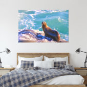 Zegel 1- Waar kijk je naar! Canvas Afdruk (Insitu (Slaapkamer))